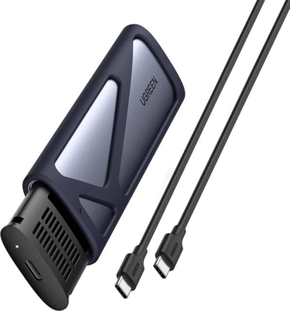 UGREEN CM400 Rack für M.2 NVMe SSD mit USB-C Anschluss, Grau - Bild 1