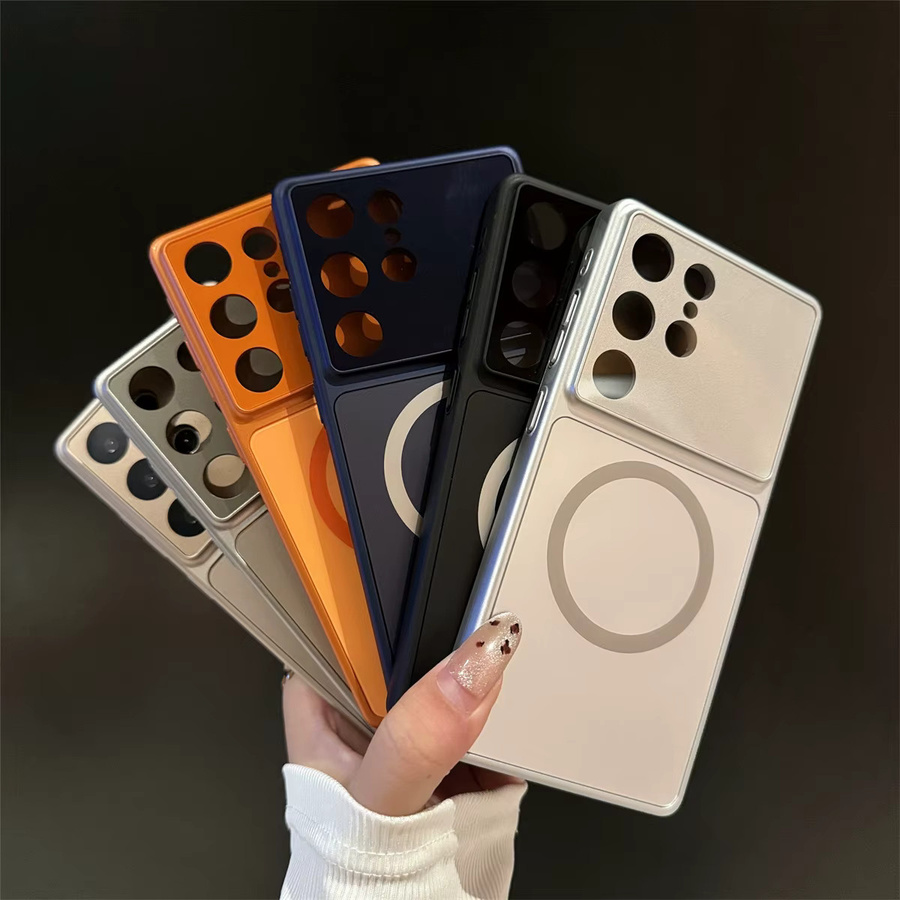 Magnetische Schutzhülle für Samsung Galaxy S26 Plus, S25, S24 und S23 Ultra in Schwarz mit MagSafe für kabelloses Laden und stoßfesten Schutz - Bild 3