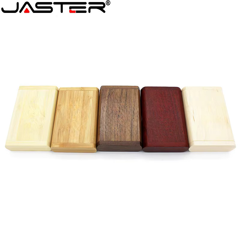 JASTER USB-Flash-Laufwerk 2.0 aus Holz und Bambus in Braun mit 128 GB Speicherplatz - Bild 2