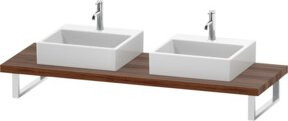 Duravit Konsole DuraStyle in Nussbaum Natur, Breite: 200 cm, Tiefe: 55 cm, Höhe: 4,5 cm - Bild 1