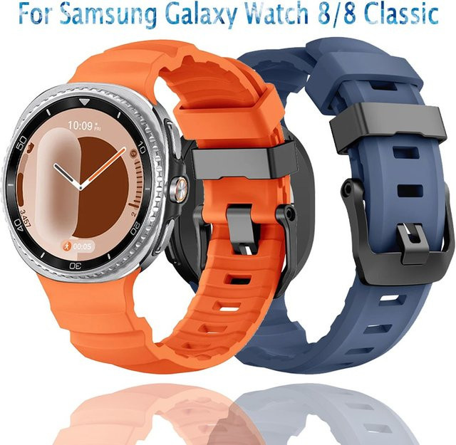 Samsung Uhrenarmband Silikon, orange, Unisex - Bild 1