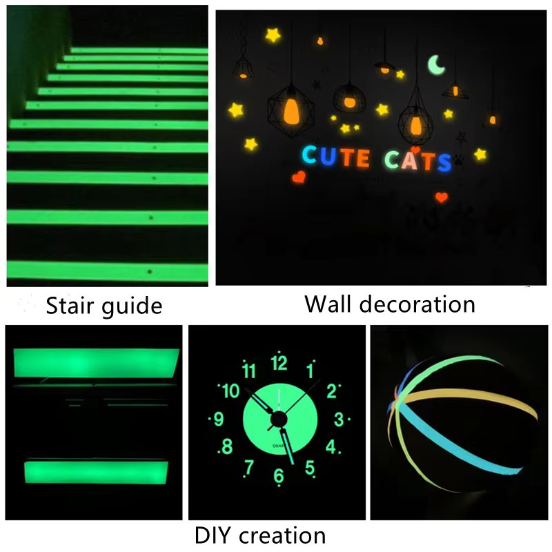 Selbstklebendes Leuchtband in Grün, 3 Meter, fluoreszierendes Sicherheitsband für Party und Dekoration - Bild 2