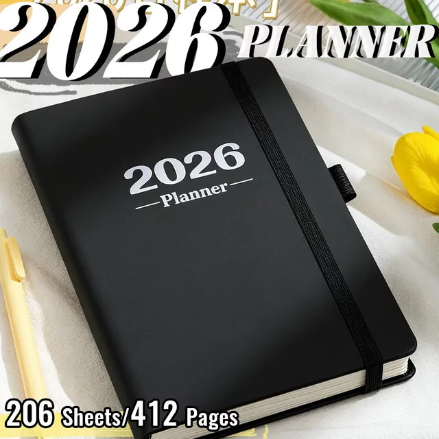 Dot Ding All-in-One Planer 2026 in A5 mit Hardcover und Monatsregisterkarten, Farbe: Grün, Daily Planer mit säurefreiem Papier - Bild 1