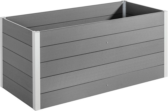 Prestige Home Living Hochbeet Table Bed aus WPC in Grau, B/T/H: 160 x 70 x 75 cm - Bild 1