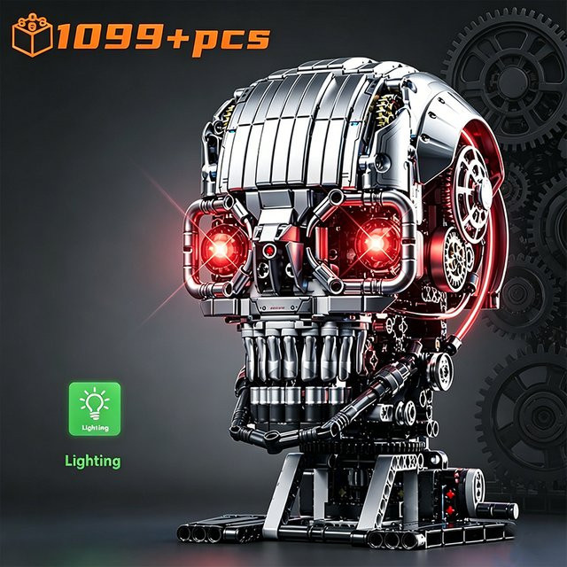 GSF Mechanischer Totenkopf-Bausatz, Leuchtbausatz, Modell - Bild 1