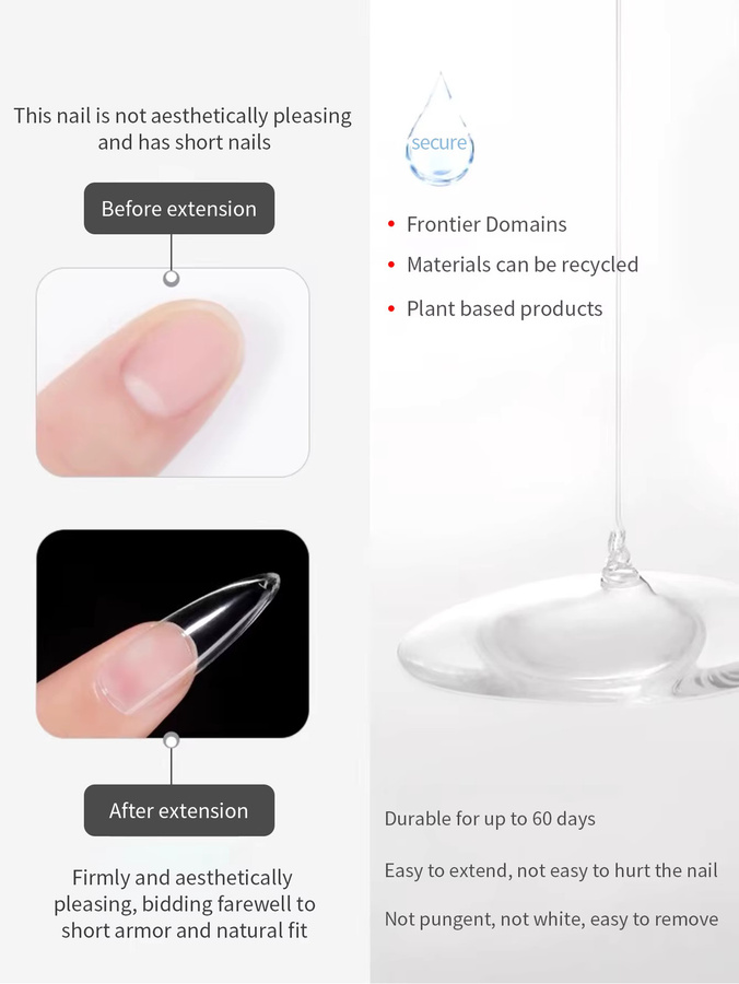 MIANEL Nagelspitzen-Klebstoff, 12 ml, UV/LED-Härtung - Bild 2