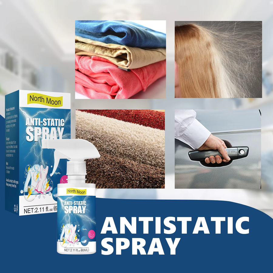 Jue-Fish Antistatik-Spray zur Entfernung von statischer Aufladung für Kleidung, Bettdecken, Haare, Möbel und Auto - Bild 3