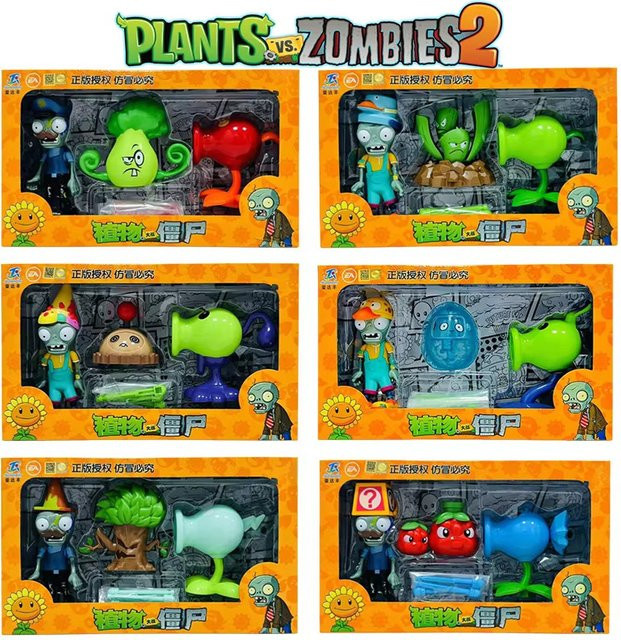 SHI JI YI GAO Plants vs. Zombies Spielfiguren, 6 Stile, Kunststoff - Bild 1