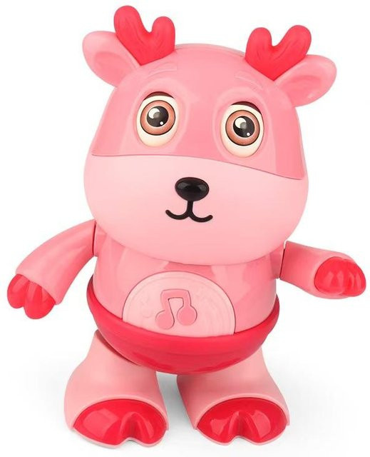 Yiran toy Tanzende Kuh Musik-Stofftier rosa ab 3-6 Jahre - Bild 1