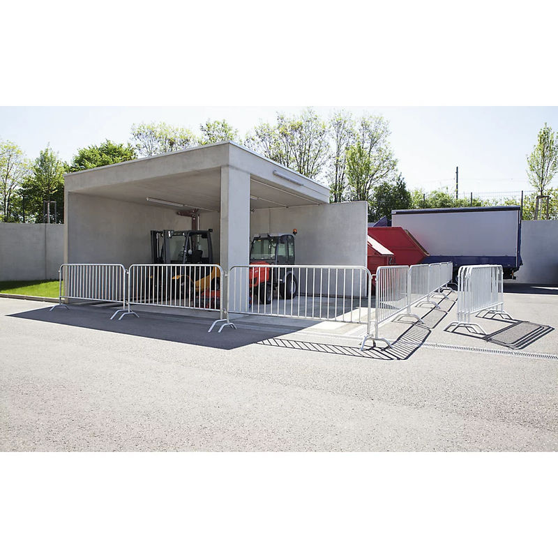 Schake Absperrgitter Typ C Site Fence in Silber mit 19 Stäben und einer Länge von 2,5 m - Bild 2