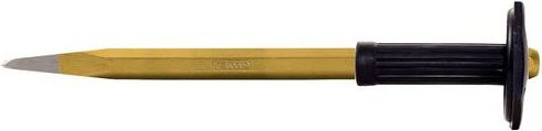 KS Tools Spitzmeißel mit Handschutzgriff, 8-kant, aus Chrom-Molybdän-Stahl, Farbe: Gold/Mehrfarbig, Durchmesser: 20 mm, Länge: 1000 mm, Artikelnummer: 162.0249 - Bild 1