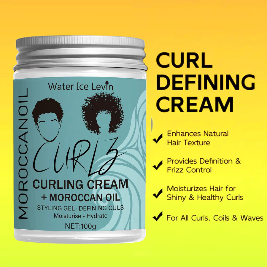 Water Ice Levin Coconut Oil Curling Cream, Creme für alle Haartypen - Bild 6