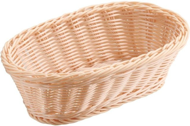 APS Korb ECONOMIC aus Polypropylen, oval, Farbe: natur, B/T/H: 27 x 17,5 x 8,5 cm - Bild 1