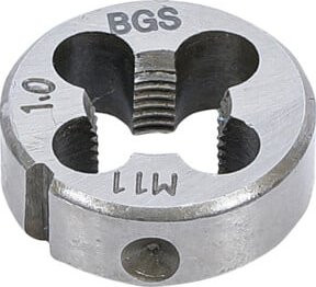 BGS Gewindeschneideisen M11 x 1,0 x 25 mm in Silber - Bild 1