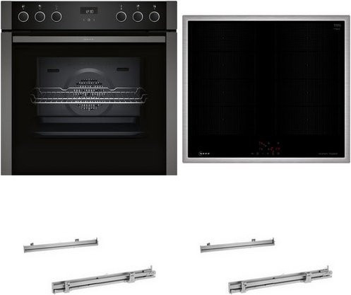 Neff HMK320SIF Herdset mit Induktionskochfeld in Graphit und Edelstahl - Bild 1