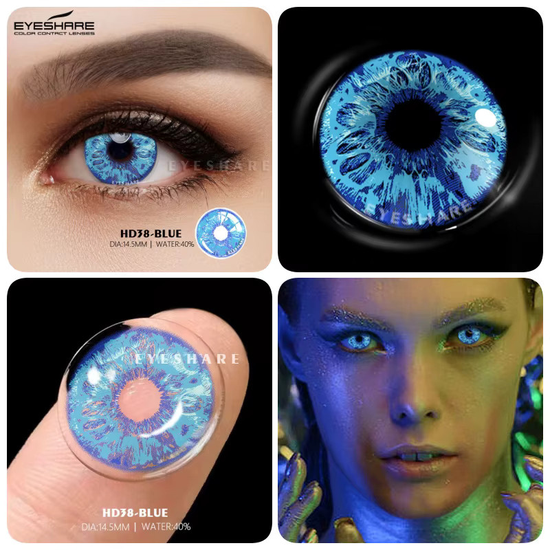 Eye share farbige Kontaktlinsen blaue, 2 Stück - Bild 2