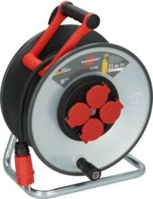 Brennenstuhl Professional SteelCore Kabeltrommel SC 2200 in Schwarz, 25m, IP44, H07RN-F 3G2,5 - Bild 1
