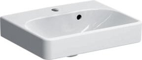 Geberit Handwaschbecken Smyle Square in Weiß aus Keramik mit Überlauf, B: 45 cm, T: 36 cm