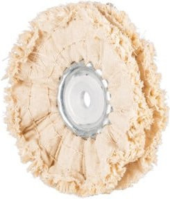 PFERD Tuchring Sisal für die grobe Vorpolitur von Metall, Farbe: Beige, Durchmesser: 100 mm, Bohrung: 10 mm - Bild 1