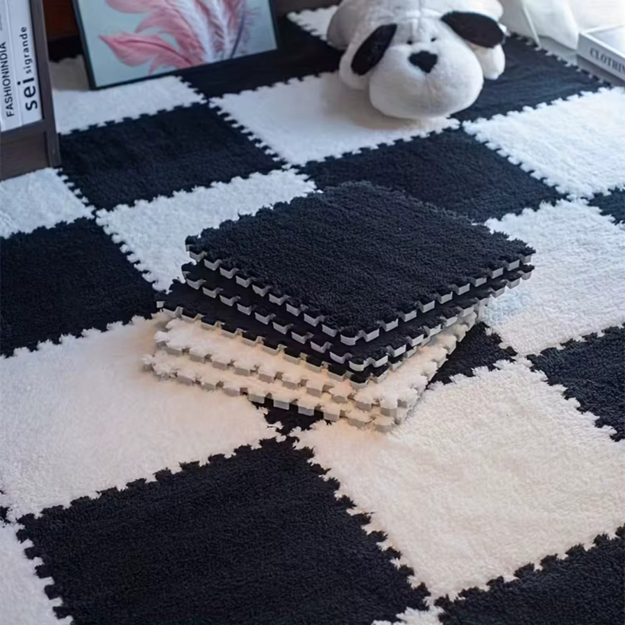 DHDH Baby-Plüsch-Spielmatte, 30 x 30 cm, Plüsch / Textil, Bunt / Mehrfarbig - Bild 2