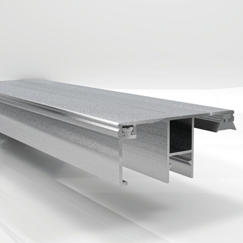 DUO Rand/Ober Verlegeprofil Friedrich von Lien AG aus Aluminium in Silber für Auflagenband - Bild 1