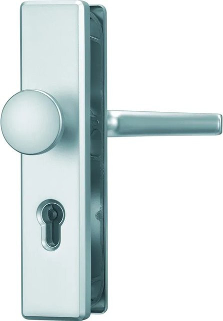 ABUS Schutzbeschlag KLN314 Wechselgarnitur aus Stahl in Silber und Aluminiumfarben - Bild 1