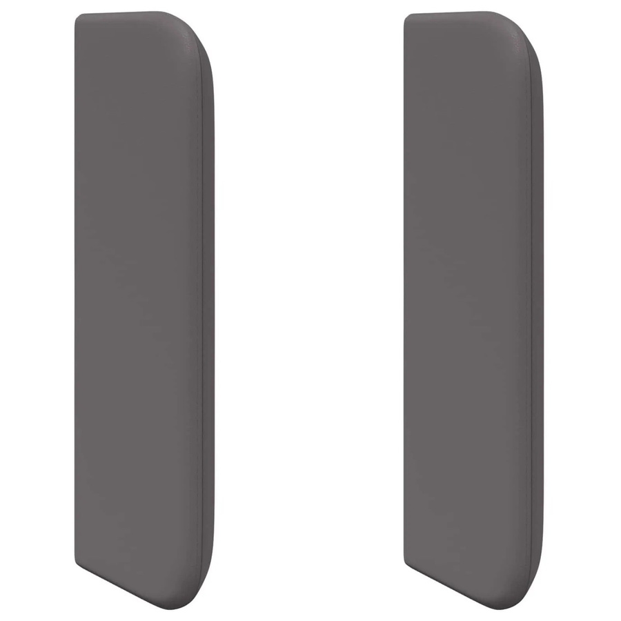 vidaXL Kopfteil Ohr 2er Set Grau aus Sperrholz und Kunstleder B/T/H: 40 x 16 x 5 cm - Bild 2