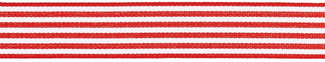 Rico Design Paper Poetry Webband Duo Streifen in Rot und Weiß aus Polyester - Bild 1
