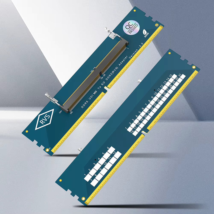 APWIKOGER DDR5 SO-DIMM zu DDR5 U-DIMM Adapter Karte für Laptop und Desktop RAM Speicher Upgrade in Grün oder Blau - Bild 2
