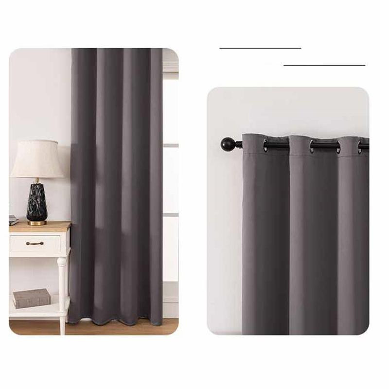 Verdunkelungsvorhänge mit Sonnenschutz und Wärmeisolierung für Schlafzimmer und Wohnzimmer B: 140 cm, H: 244 cm - Bild 6