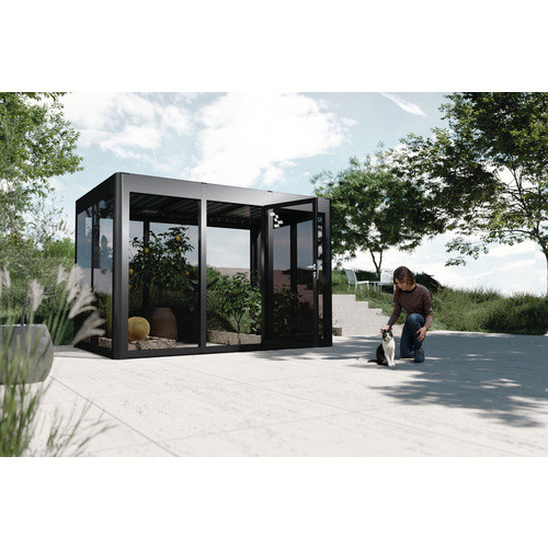 SunElements Gewächshaus SunGarden Power 3.2 in Anthrazit-Metallic Grau, B/H/T: 338 x 229 x 233 cm - Bild 3