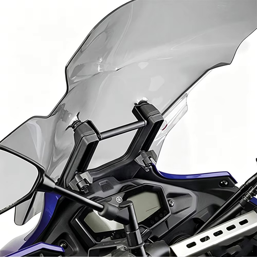 GPS-Navigationsplattenhalterung und Handyhalterung für YAMAHA Tracer 700 und Tracer 7 GT in Schwarz - Bild 5