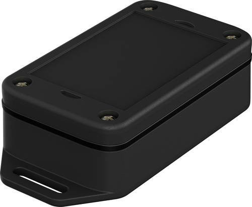 Bopla Flansch-Gehäuse aus Polycarbonat in Schwarz RAL 9005, B/T/H: 70,8 x 42,9 x 23,7 mm - Bild 1