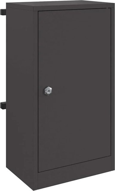 DELUKE Briefkasten FELS mit Speicher aus Stahl in Schwarz, B/T/H: 30 x 23 x 55 cm - Bild 1