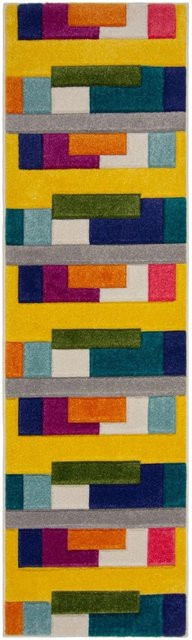 Flair Rugs Kinderteppich Mambo Mehrfarbig mit geometrischem Design, B/T: 66 cm x 230 cm - Bild 1