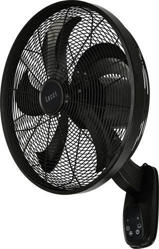 Lucci AIR Glide DC WV Wandventilator Schwarz mit Fernbedienung und Timer 36W - Bild 1