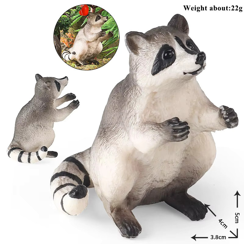 Oenux Wilde Figuren Panda Waschbär Lemur, Actionfiguren, Tiere - Bild 2
