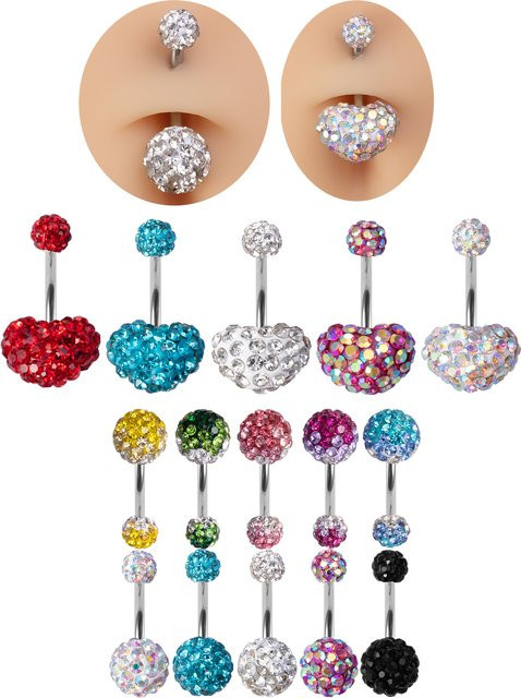 HONGTU BOBY JEWELRY Bauchring, Edelstahl, Silber, Damen - Bild 1