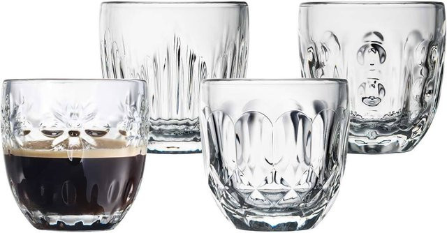 La Rochére Espressogläser Facetten Transparent 4er Set 100 ml - Bild 1