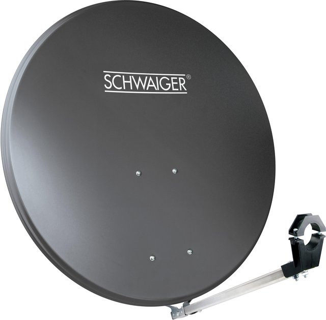 Schwaiger Satellitenschüssel SPI2080 aus Aluminium in Anthrazit, Durchmesser: 78 cm - Bild 1