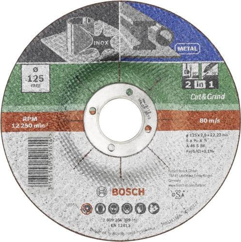 Bosch Trenn- und Schruppscheibe für Edelstahl und Metall, Durchmesser: 115 mm - Bild 1