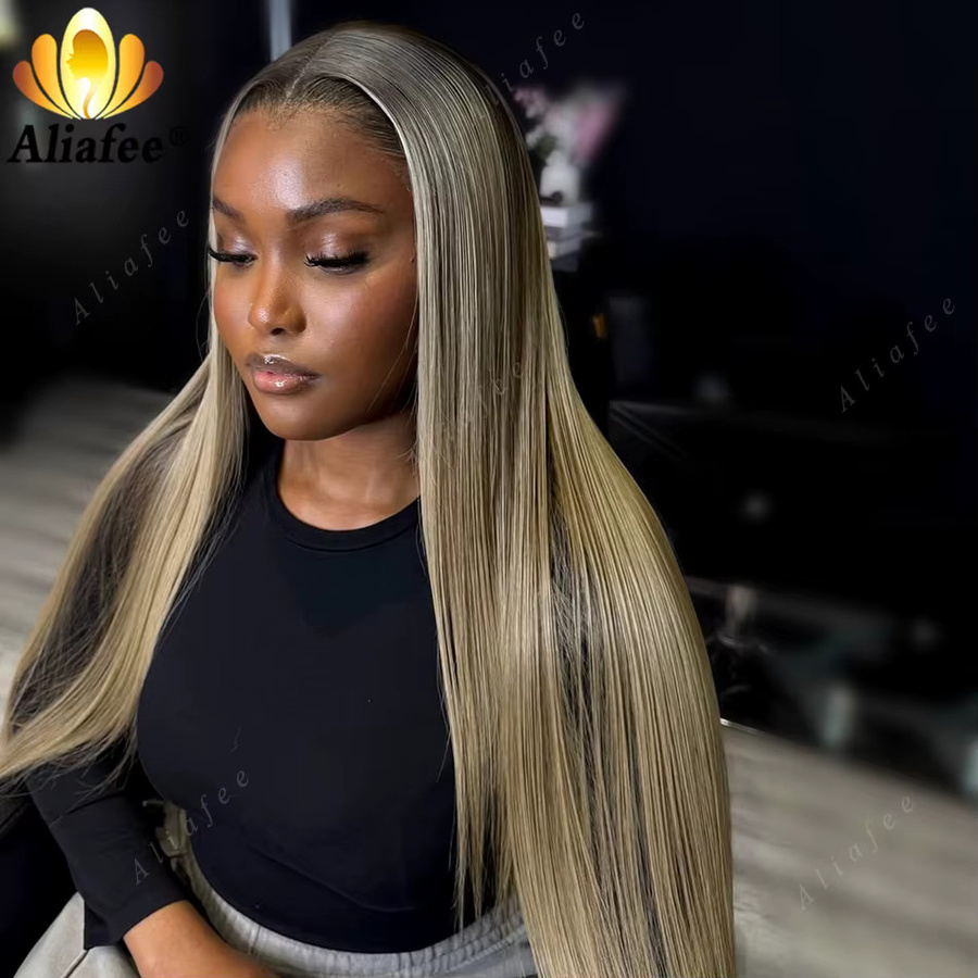 aliafee Lace Frontal Perücke, Dirty Blonde, Echthaar, Damen - Bild 3