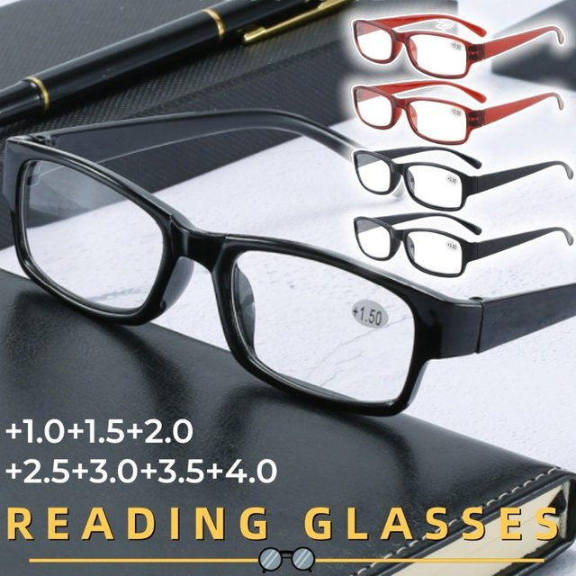MOYOKA Lesebrille, rechteckiger Rahmen, Vollrand, Kunststoff, schwarz - Bild 1