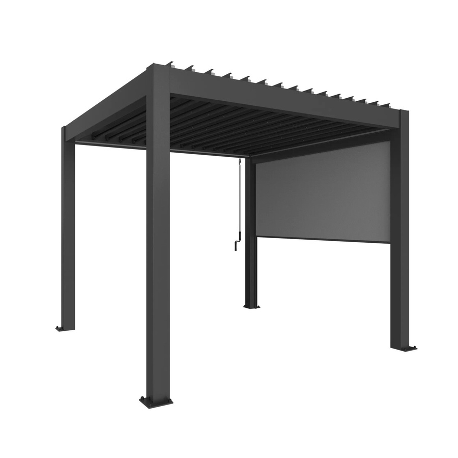 Biohort Pergola-Sonnenrollo Manuell Aluminium Dunkelgrau-Metallic B/H/T: 272 x 235 x 10 cm - Bild 2