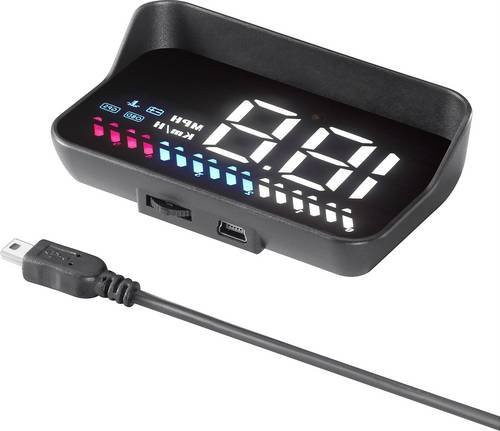 M7 Kfz Aufbauinstrument HUD-3.5 Head-up Display mit GPS in Schwarz - Bild 1