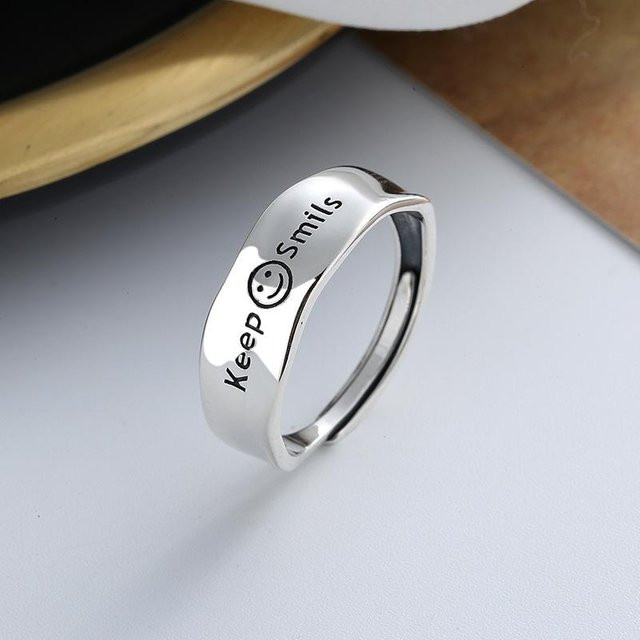 Ring 925 Sterlingsilber, Damen, grau - Bild 1