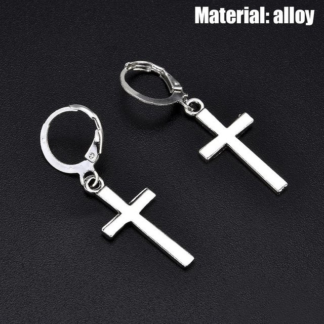 Lucky Star Jewelry Hängeohrringe Edelstahl, Schwarz, Zirkonia, Unisex - Bild 1