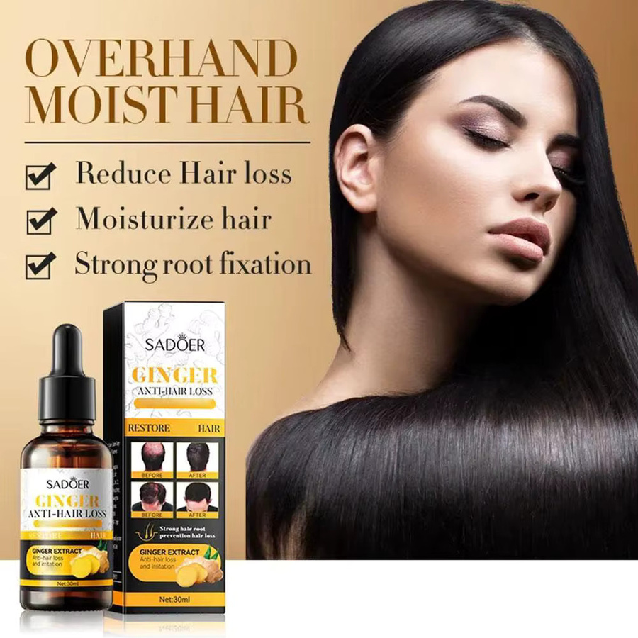 SADOER Haaröl mit Schwarzem Sesam, Ingwer und Biotin, für trockenes Haar - Bild 2