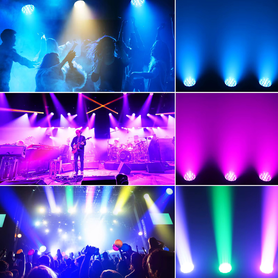 Somspot Beam Moving Head RGBW LED Bühnenbeleuchtung mit Zoom und Fokus in Schwarz - Bild 5