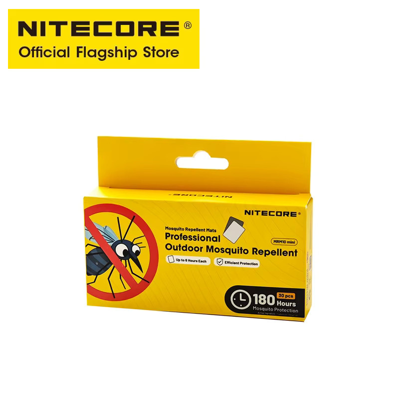 NITECORE Mückenschutzmatten EMR10 in Gelb, 60 Stück, doppelte Größe für Haushalt und Outdoor - Bild 1